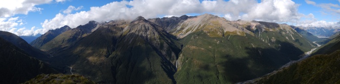 Arthur's Pass z Avalanche Peaku